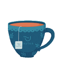 Daytea heart tea coracao dormir Sticker