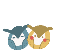 Happy Owls Sticker