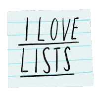 Lists Sticker