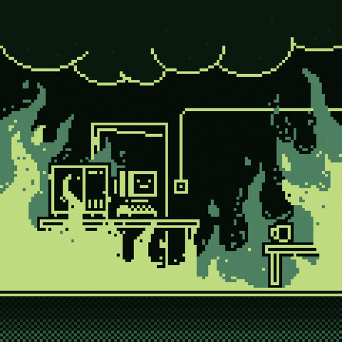 Animation This Is Fine GIF by braindead.gif