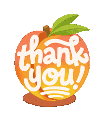 likeminddesign thank you thanks yummy fruit Sticker
