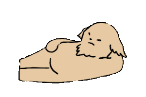 Dog Lay Sticker