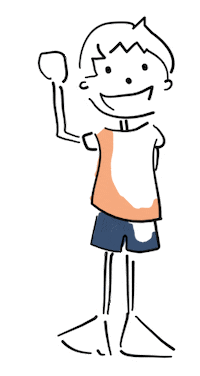 MsSlow friends kids wave boy Sticker