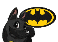 Dog Batman Sticker
