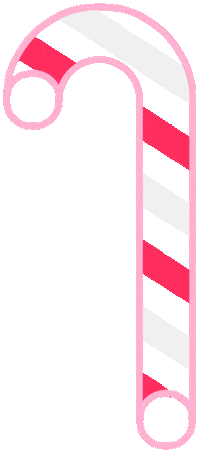 Candy Cane Christmas Sticker by ArkDes