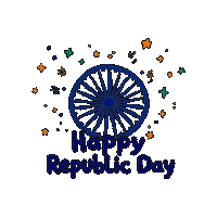 Republic Day Celebration Sticker