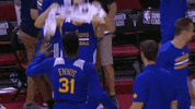 excited golden state warriors GIF by NBA