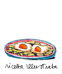 blossomzine ricetta patatine uova blossomzine Sticker