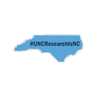 uncresearch science research northcarolina universityofnorthcarolina Sticker