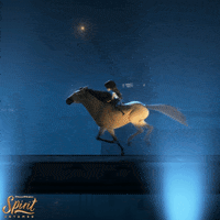 On My Way Running GIF by DreamWork's Spirit