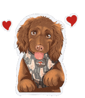 Happy Dog Sticker