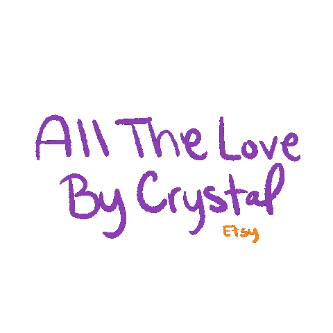allthelovebycrystal giphyupload small business etsy etsy shop Sticker