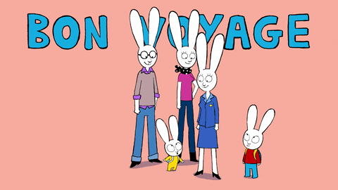 Depart Bon Voyage GIF by Simon Super Rabbit