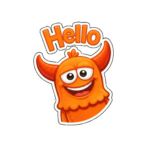Good Vibes Hello Sticker by Momo & Tulus