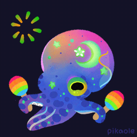 Marine Life Congrats GIF by pikaole