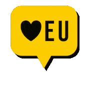 iloveeu_shop yellow europe eu europa Sticker