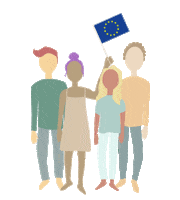 Eu Flag People Sticker by Council of the European Union