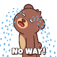 Sad No Way Sticker by BEARISH