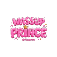 Prince Charming Pink Princess Sticker