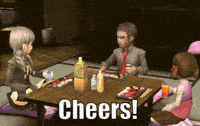 Persona 4 Cheers GIF