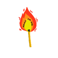 Fire Flame Sticker