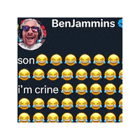 Cracking Up Crying Sticker