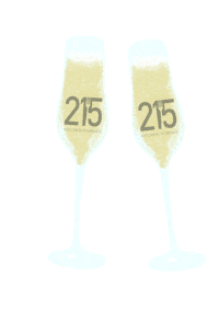 215Kitchen food celebrate drinks champagne Sticker
