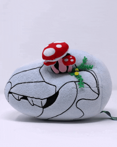 dionne_ong giphyupload spooky skeleton mushroom GIF