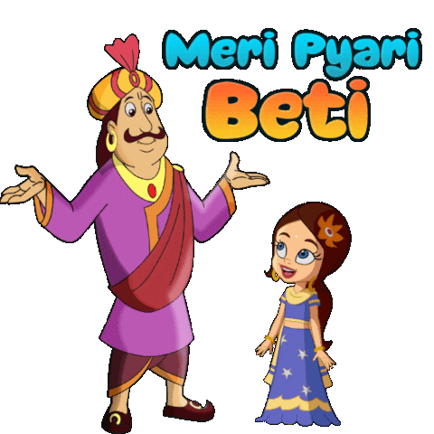 Celebration Daughter Sticker by Chhota Bheem