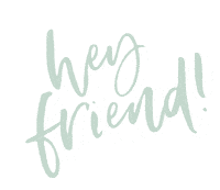 Hey Friend Sticker by Grace + Vine Studios