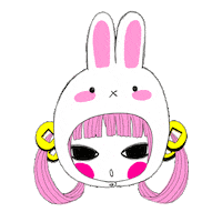 Bunny Shinji Sticker by Shiitake