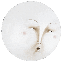 ilsignorvu luna sanvalentino innamorato ceciliacavallini Sticker
