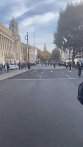London Protesters Form Human Chain in Support of Women's Rights in Iran