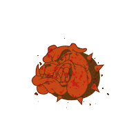 Dog Bulldog Sticker by Enkreprinte