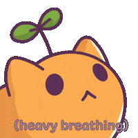 Cat Panting Sticker by Castaways