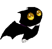 Flying Black Cat Sticker by Universes creator