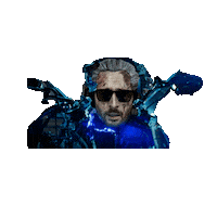 Man Machine Explosion Sticker