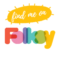 Folksy handmade folksy find me on folksy Sticker
