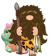 Dinosaur Gnome Sticker