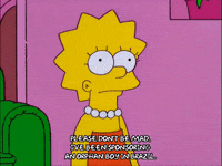 nervous lisa simpson GIF