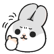 Bunny Think Sticker by YUKIJI