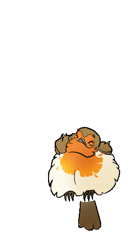 thais-illustration giphyupload red animal surprise Sticker