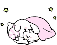 うさぎ 寝る Sticker by すこぶる動くウサギ