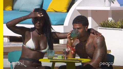 Love Island Spit GIF by PeacockTV