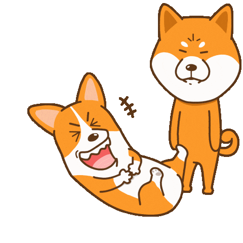 Corgi Shiba Sticker