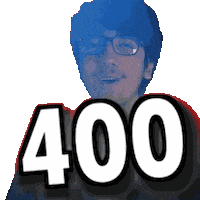 Four Hundred Number Sticker