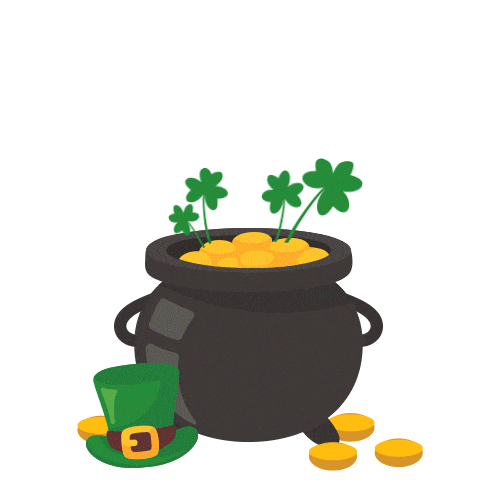 St Patricks Day Snacks Sticker by Buddy Fruits