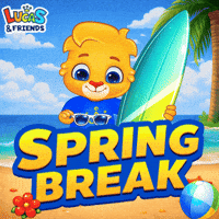 Chilling Spring Break GIF by Lucas and Friends by RV AppStudios