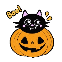 Trick Or Treat Cat Sticker