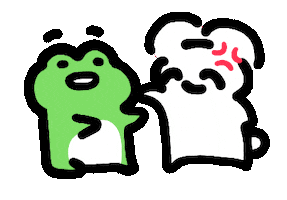 Angry Frogman Sticker by Annafish